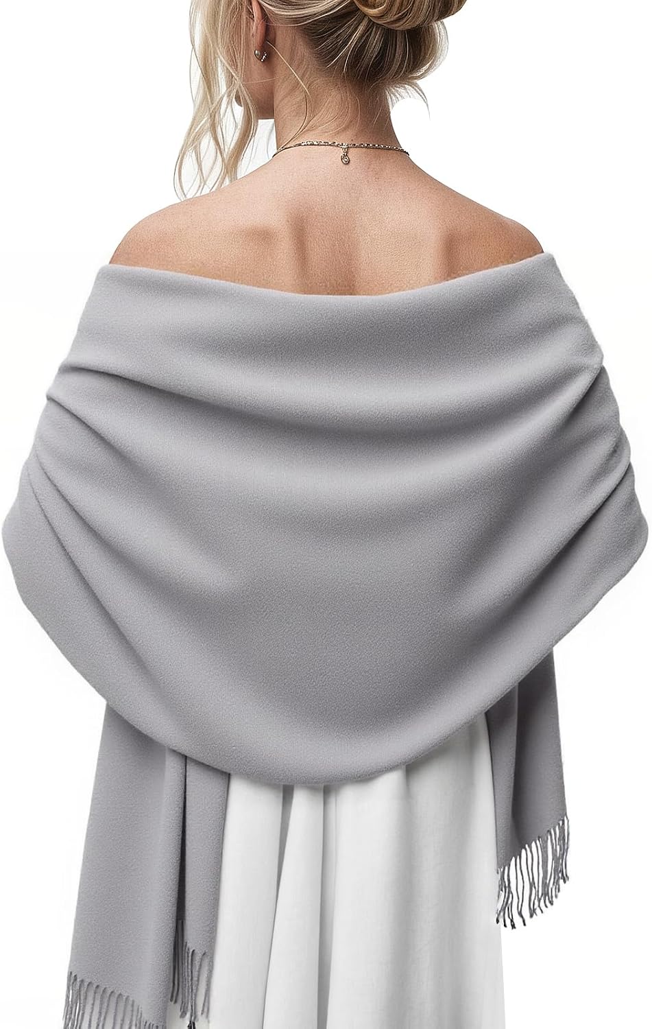 Women's Pashmina Shawl Wraps Large Cozy Scarf for Wedding Bridal Evening