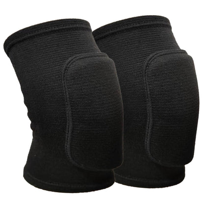 Anti slip sponge, soft and breathable men's, women's, girls', and children's black knee pads suitable for sports scenes such as volleyball, football, dance, yoga, wrestling, running, cycling, etc (Black, Large)