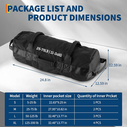 Adjustable Sand Bags for Working Out,Sandbags for Workout for Yoga, Strength Training and Full-Body Workouts