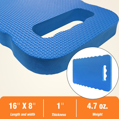 Extra Thick Kneeling Pad for Gardening Work, 1.5 Inch Soft NBR Foam Knee Cushion Bathing Baby, Large Smooth Kneeler Mat Yoga Exercise, 18x11, Black