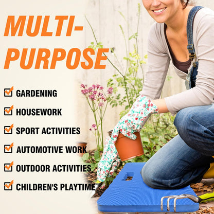 Extra Thick Kneeling Pad for Gardening Work, 1.5 Inch Soft NBR Foam Knee Cushion Bathing Baby, Large Smooth Kneeler Mat Yoga Exercise, 18x11, Black