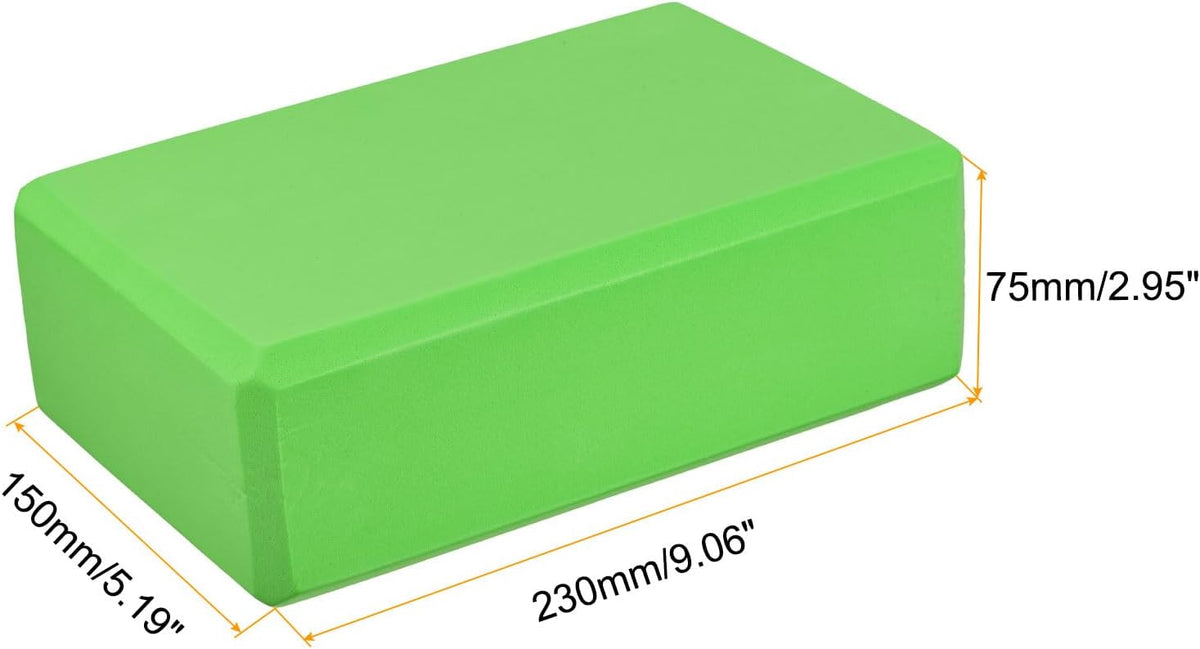 Yoga Block-Light Weight High-Density EVA Foam Brick for Beginners, Yogis, Pilates, Meditation
