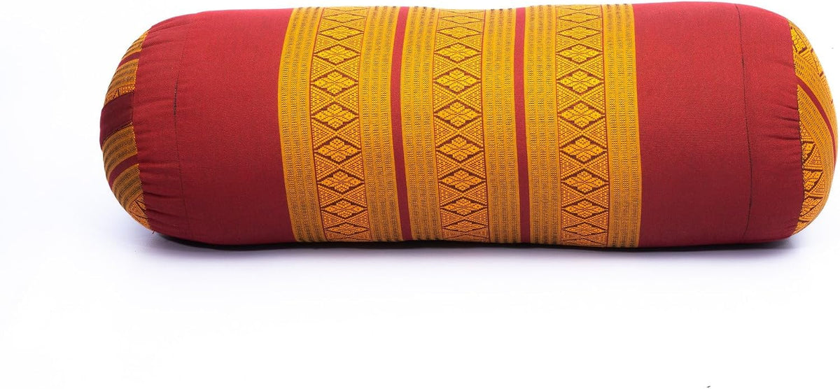 Yoga Bolster Pillow Bolster Pilates Size 26x10 Inches | Premium Natural Kapok | Eco-friendly | Comfortable Comfortable Long Pillow Support | Yoga Pillow, Yoga Exercise