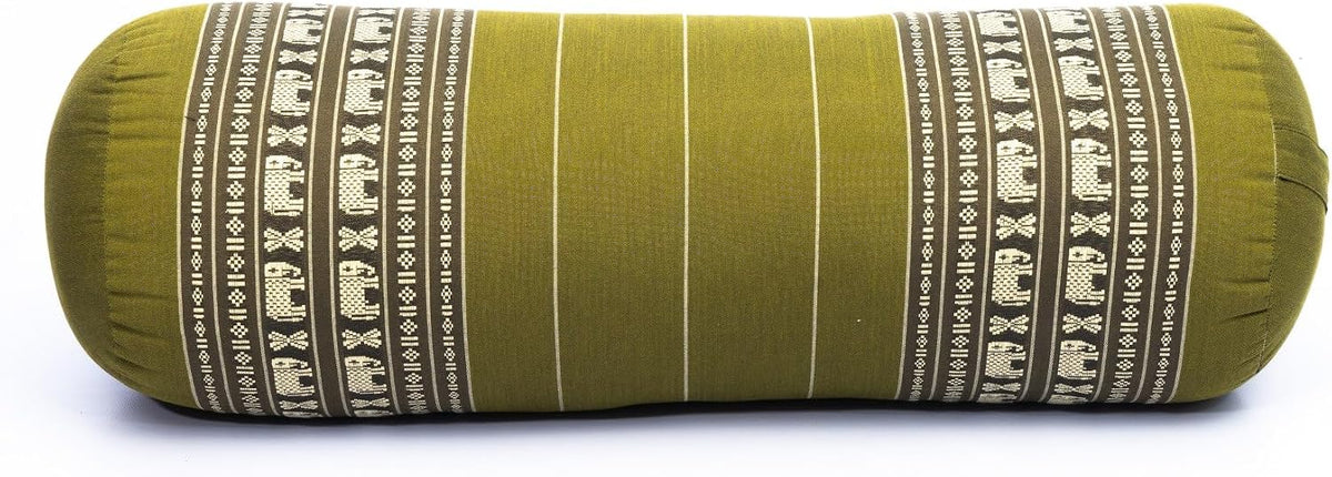 Yoga Bolster Pillow Bolster Pilates Size 26x10 Inches | Premium Natural Kapok | Eco-friendly | Comfortable Comfortable Long Pillow Support | Yoga Pillow, Yoga Exercise