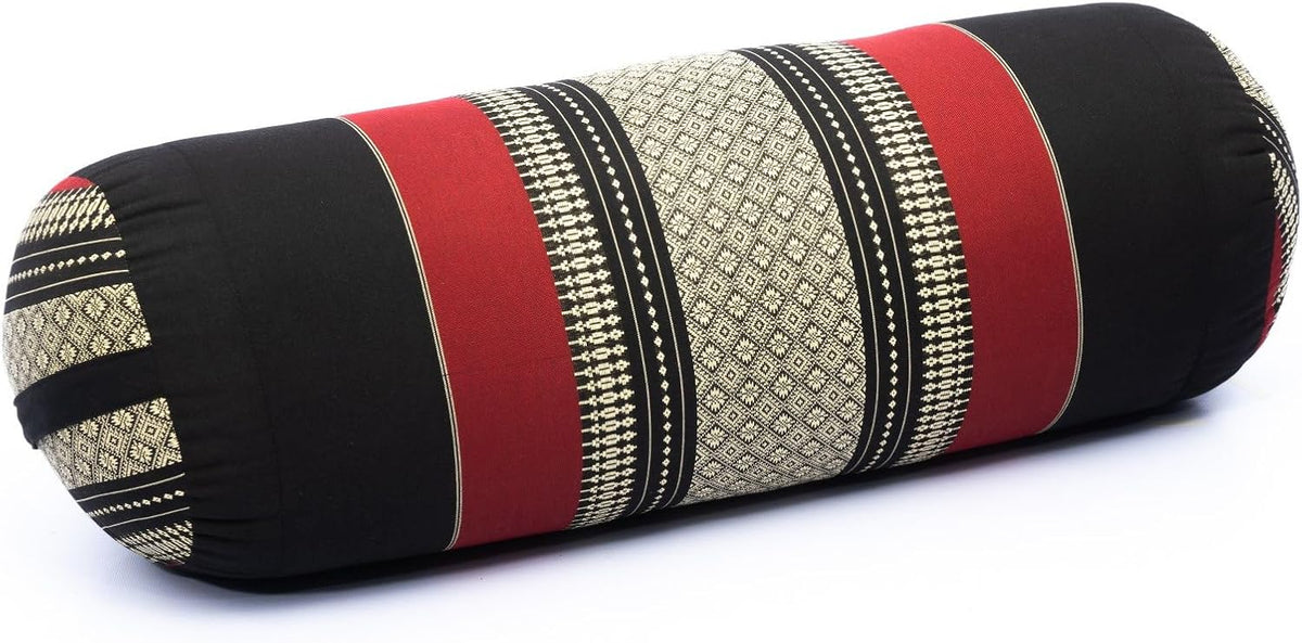 Yoga Bolster Pillow Bolster Pilates Size 26x10 Inches | Premium Natural Kapok | Eco-friendly | Comfortable Comfortable Long Pillow Support | Yoga Pillow, Yoga Exercise
