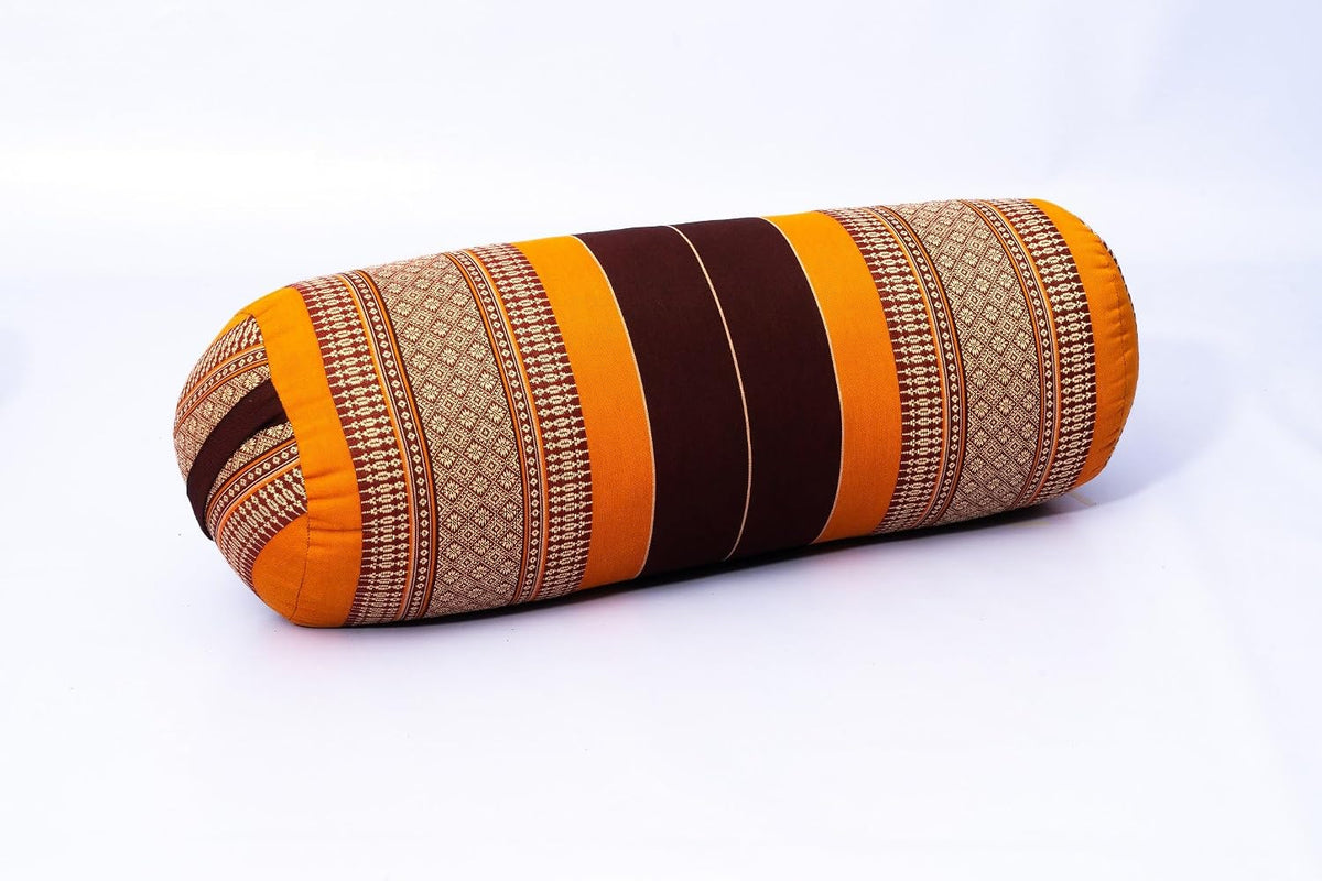 Yoga Bolster Pillow Bolster Pilates Size 26x10 Inches | Premium Natural Kapok | Eco-friendly | Comfortable Comfortable Long Pillow Support | Yoga Pillow, Yoga Exercise