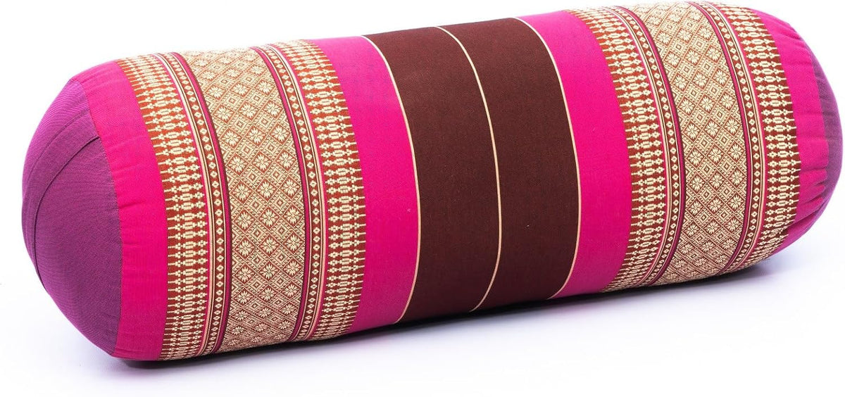 Yoga Bolster Pillow Bolster Pilates Size 26x10 Inches | Premium Natural Kapok | Eco-friendly | Comfortable Comfortable Long Pillow Support | Yoga Pillow, Yoga Exercise