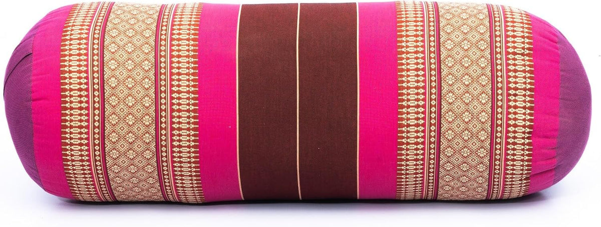Yoga Bolster Pillow Bolster Pilates Size 26x10 Inches | Premium Natural Kapok | Eco-friendly | Comfortable Comfortable Long Pillow Support | Yoga Pillow, Yoga Exercise