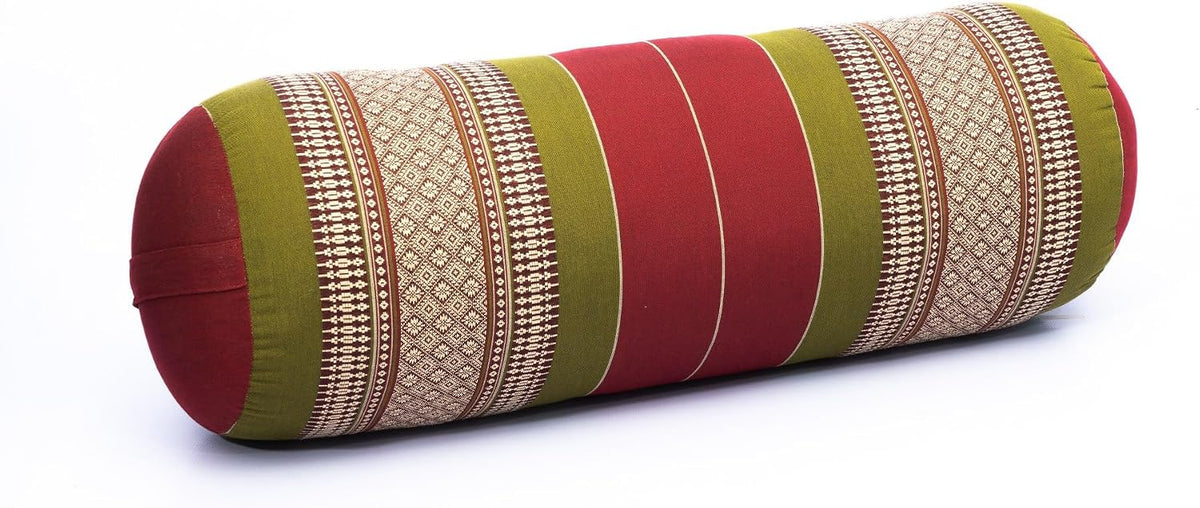 Yoga Bolster Pillow Bolster Pilates Size 26x10 Inches | Premium Natural Kapok | Eco-friendly | Comfortable Comfortable Long Pillow Support | Yoga Pillow, Yoga Exercise