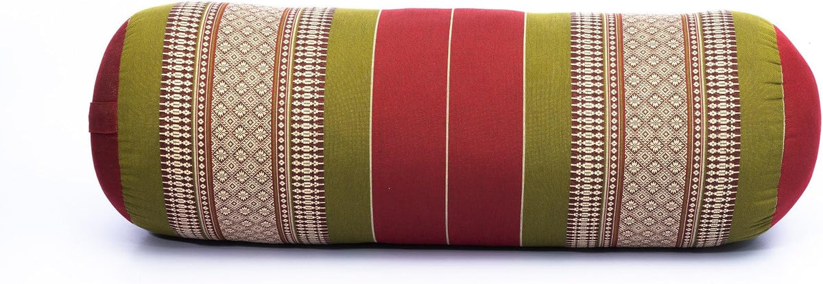Yoga Bolster Pillow Bolster Pilates Size 26x10 Inches | Premium Natural Kapok | Eco-friendly | Comfortable Comfortable Long Pillow Support | Yoga Pillow, Yoga Exercise