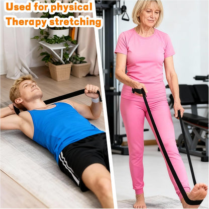 24PCS Yoga Strap for Stretching 6ft Exercise Adjustable Straps Yoga Belt with Adjustable D Ring Buckle for Pilates Gym Workouts Fitness Improves Sitting Posture