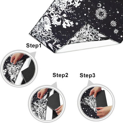 Yoga Mat Towel with Corner Pockets - Microfiber Yoga Towels for Hot Yoga Non Slip Moisture Wicking Sweat Absorbent, Tree of Life Yoga Towel Easy for Travel, Use in Hot Yoga,Bikram,Pilates and Fitness
