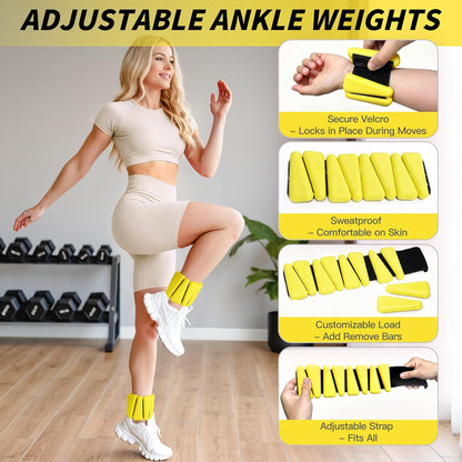 Pilates Kit, Home Pilates Workout Kit for Women, Pilates Equipment with 14.5"" Pilates Ring and Ball, Resistance Bands, Ankle Weights, Sliders & Grip Socks for Home Workouts