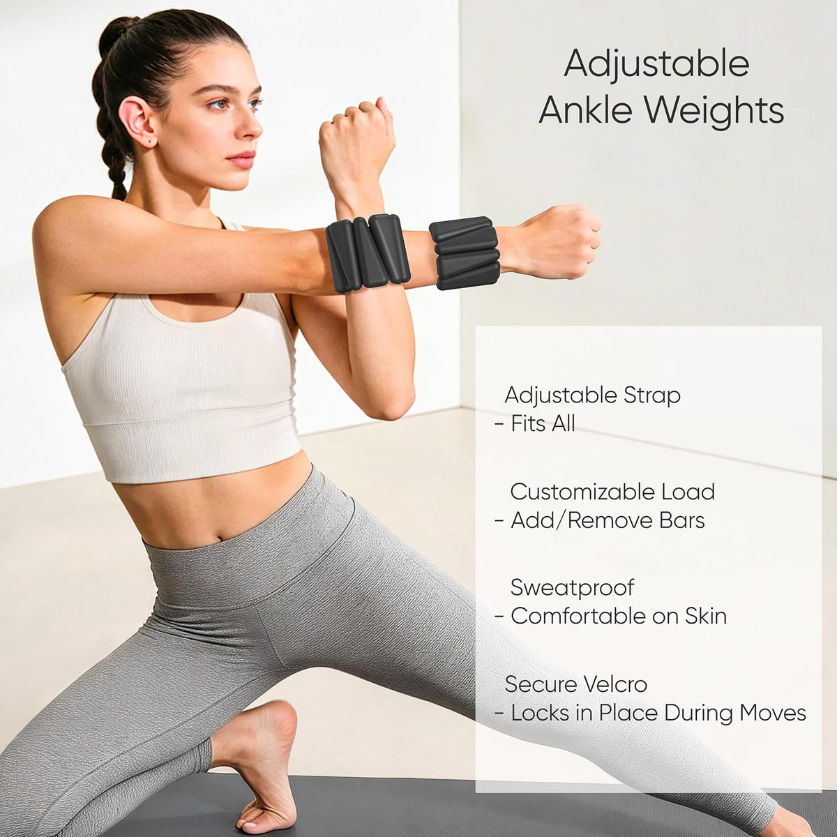 Pilates Kit, Home Pilates Workout Kit for Women, Pilates Equipment with 14.5"" Pilates Ring and Ball, Resistance Bands, Ankle Weights, Sliders & Grip Socks for Home Workouts