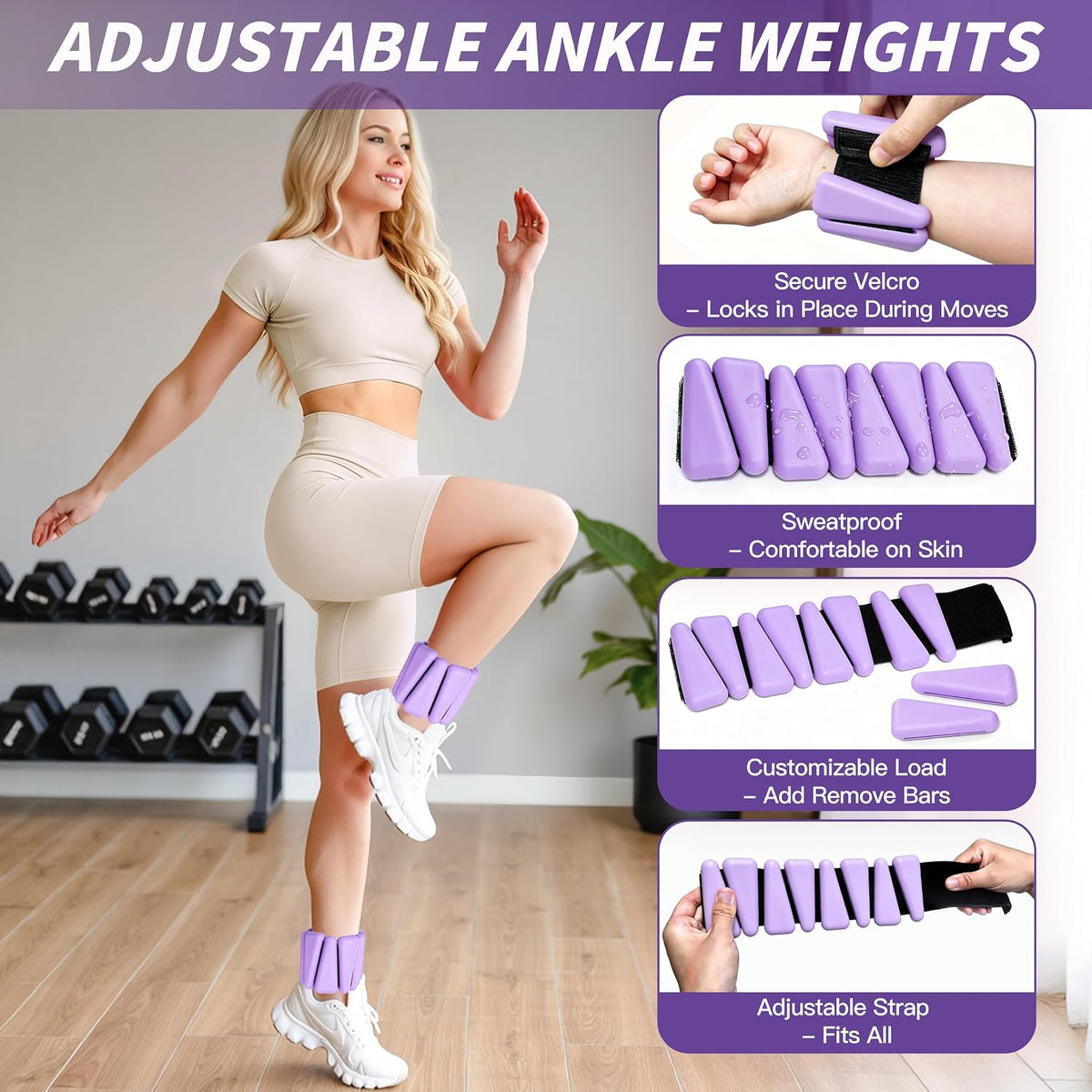 Pilates Kit, Home Pilates Workout Kit for Women, Pilates Equipment with 14.5"" Pilates Ring and Ball, Resistance Bands, Ankle Weights, Sliders & Grip Socks for Home Workouts