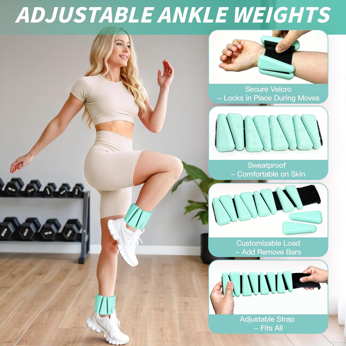 Pilates Kit, Home Pilates Workout Kit for Women, Pilates Equipment with 14.5"" Pilates Ring and Ball, Resistance Bands, Ankle Weights, Sliders & Grip Socks for Home Workouts
