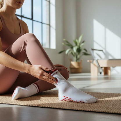 Non-Slip Cute Pilates Socks with Grips for Women | Cute Grip Socks for Yoga Womens