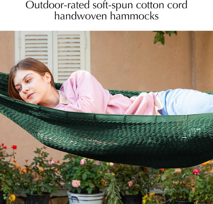 Handwoven Rope Mayan Hammock for Outside, 600 lbs Capacity