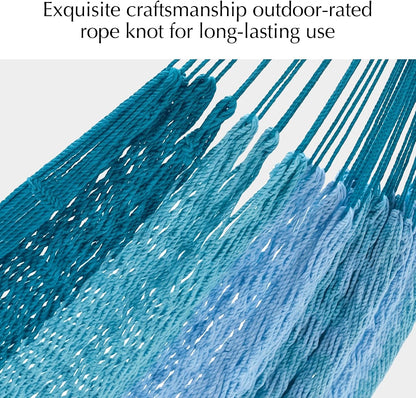 Handwoven Rope Mayan Hammock for Outside, 600 lbs Capacity