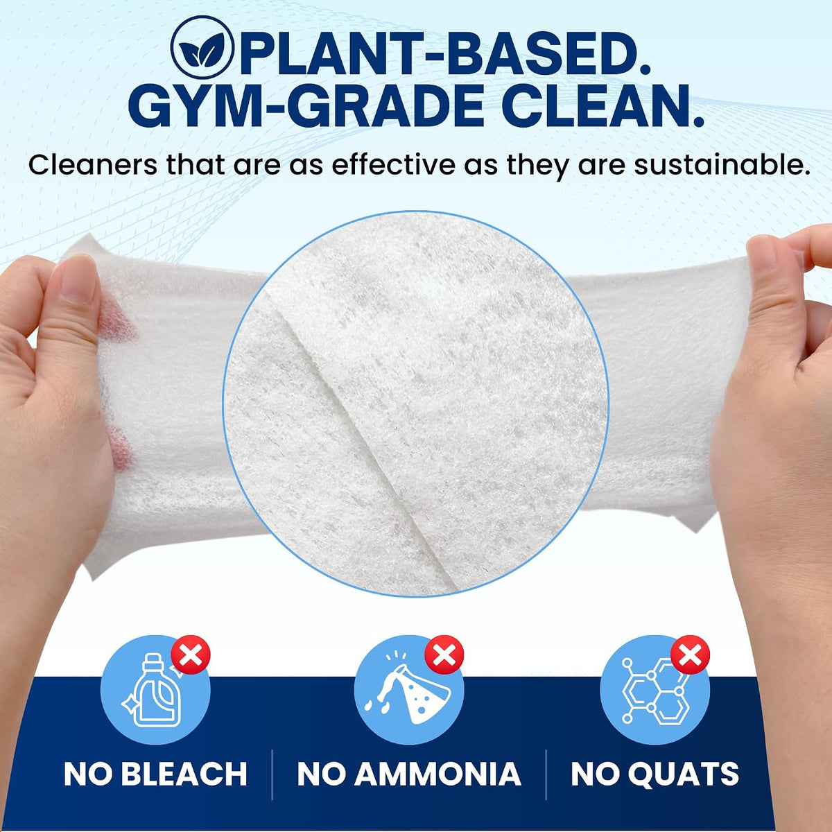 Yoga Mat Cleaner Wipes & Peloton Bike Wipes, 400 Ct Large 6"x7"