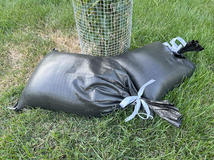 Empty Sandbags for Hurricane Flooding - UV Protected, Military Grade, 14" x 26" with Ties, Holds 50 lbs for Flood Protection – Pack of 10 Bags