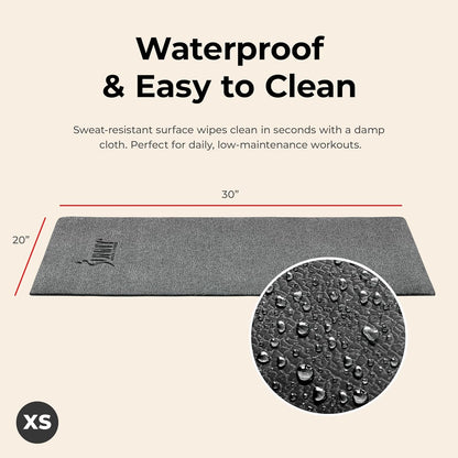 Equipment Mats, Home Gym Floor Protection, 4 Sizes | Non-Slip, Protects Floors/Equipment, Absorbs Vibration, Sweat-Resistant, High-Density Foam, For Different-Sized Machines