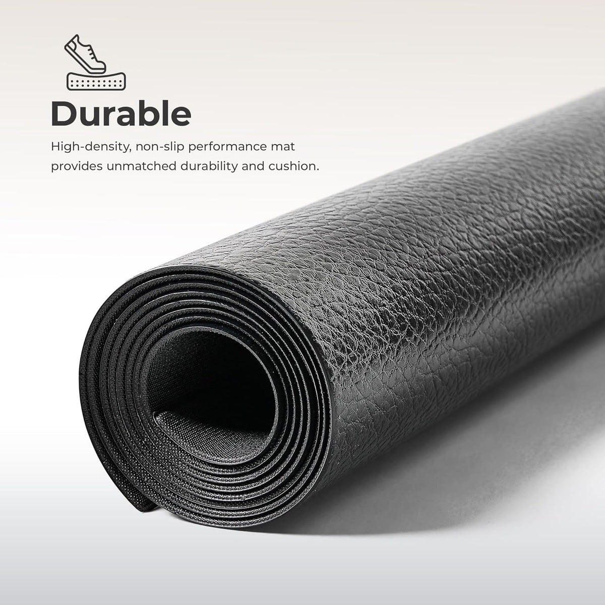 Equipment Mats, Home Gym Floor Protection, 4 Sizes | Non-Slip, Protects Floors/Equipment, Absorbs Vibration, Sweat-Resistant, High-Density Foam, For Different-Sized Machines