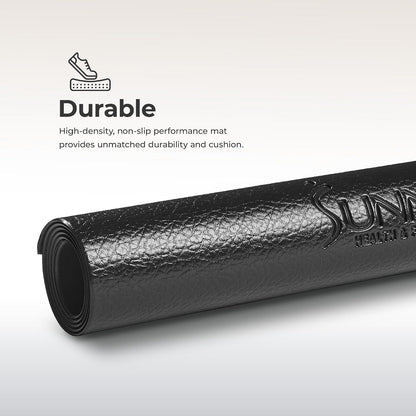 Equipment Mats, Home Gym Floor Protection, 4 Sizes | Non-Slip, Protects Floors/Equipment, Absorbs Vibration, Sweat-Resistant, High-Density Foam, For Different-Sized Machines