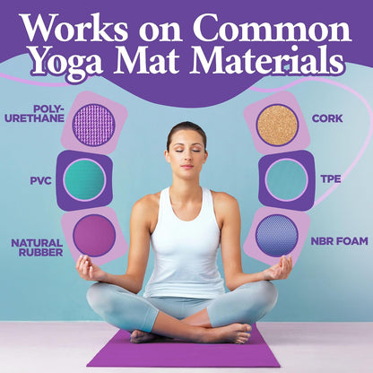 Yoga Mat Cleaner Spray, Lavender, 2 Pack with Microfiber Towel