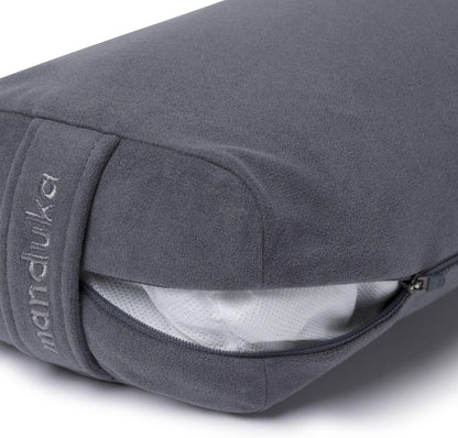 enlight Bolster Pillow - Yoga Pillow with Machine Washable Microfiber Cover, Curved Design for Optimal Workout and Meditation Support, Yoga and Pilates Equipment
