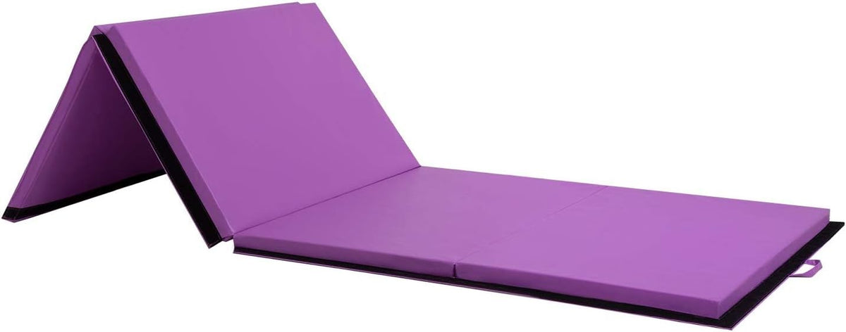 Yoga Mat Thick 2 Inch Workout Flooring for Home Gym - Exercise, Gymnastics, Tumbling, Pilates, Dance Equipment - Foldable Foam Play Mat for Kids and Adults