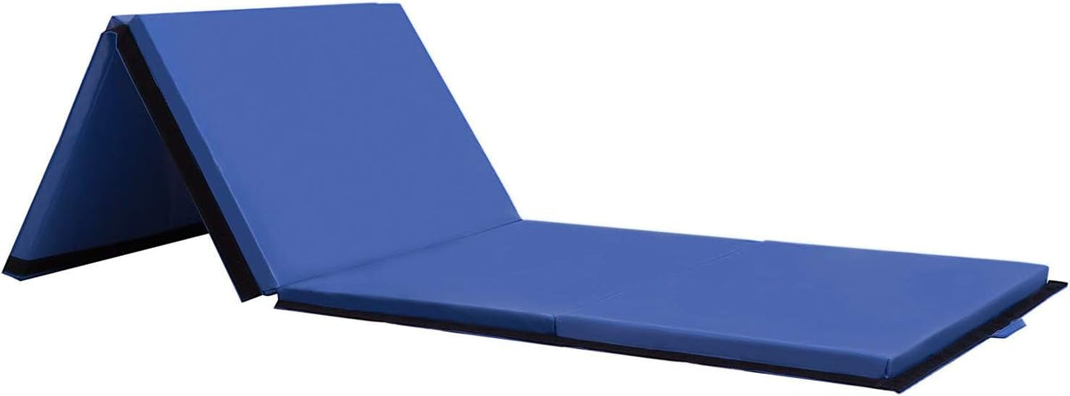 Yoga Mat Thick 2 Inch Workout Flooring for Home Gym - Exercise, Gymnastics, Tumbling, Pilates, Dance Equipment - Foldable Foam Play Mat for Kids and Adults
