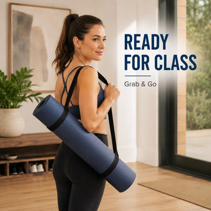 4pcs Yoga Mat Straps for Carrying, Adjustable Non-Slip Sling 31 Inch Yoga Mat Carrying Straps