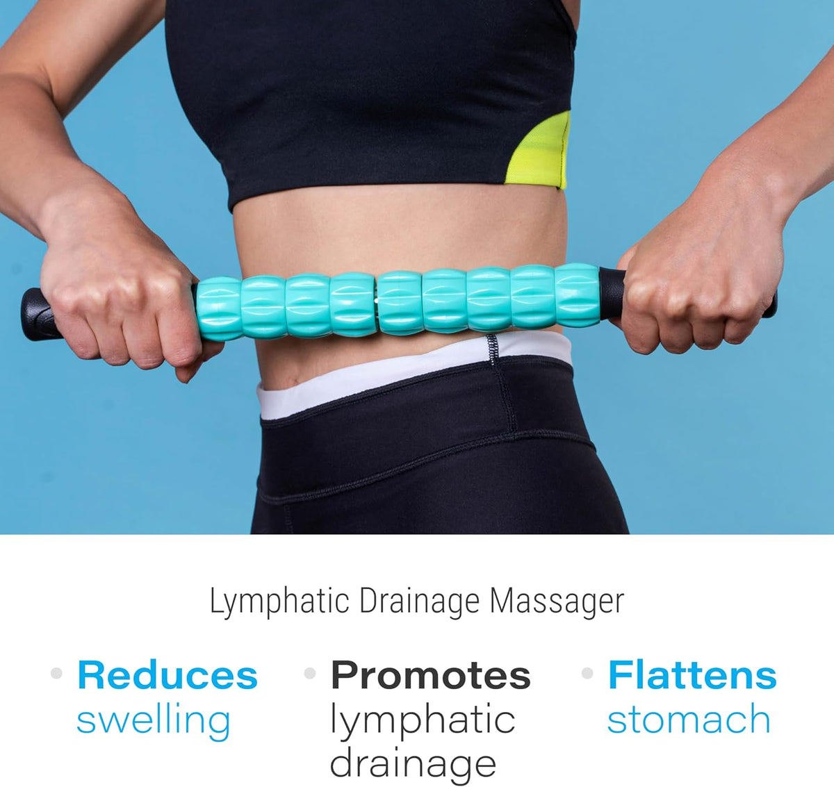 Lipo Roller Lymphatic Drainage Massager, Massage Tool for Stomach