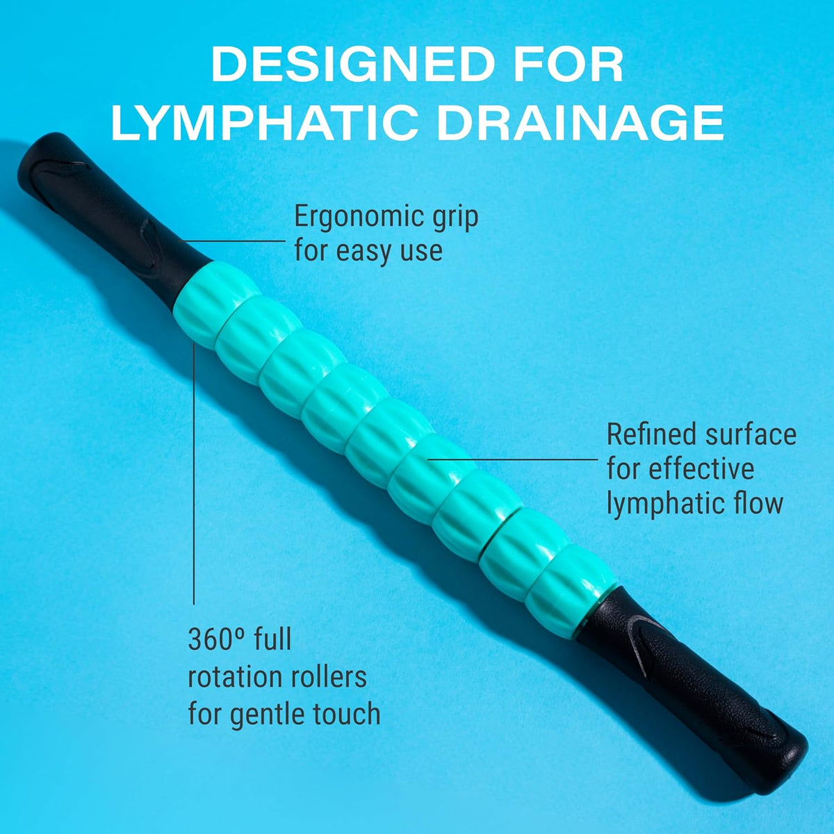 Lipo Roller Lymphatic Drainage Massager, Massage Tool for Stomach