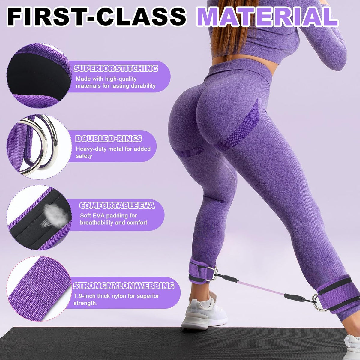 18Pcs Pilates Ring Set, Women Exercise Accessories