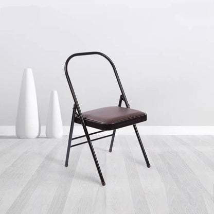 Yoga Chair,Backless Yoga Chair Prop,Pilates Chair,Strength Training Inversion Equipment,Yoga Chair Iyengar,Foldable and Portable Folding Stools for Yoga,Black Triple Beam