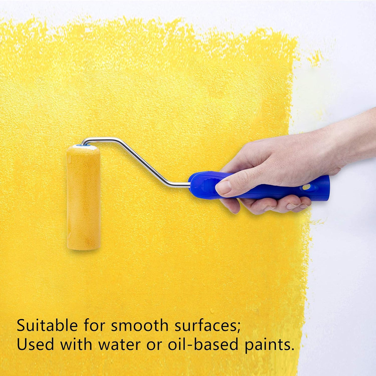 4 Inch Foam Paint Roller Covers, 10-Pack for Cabinets & Doors