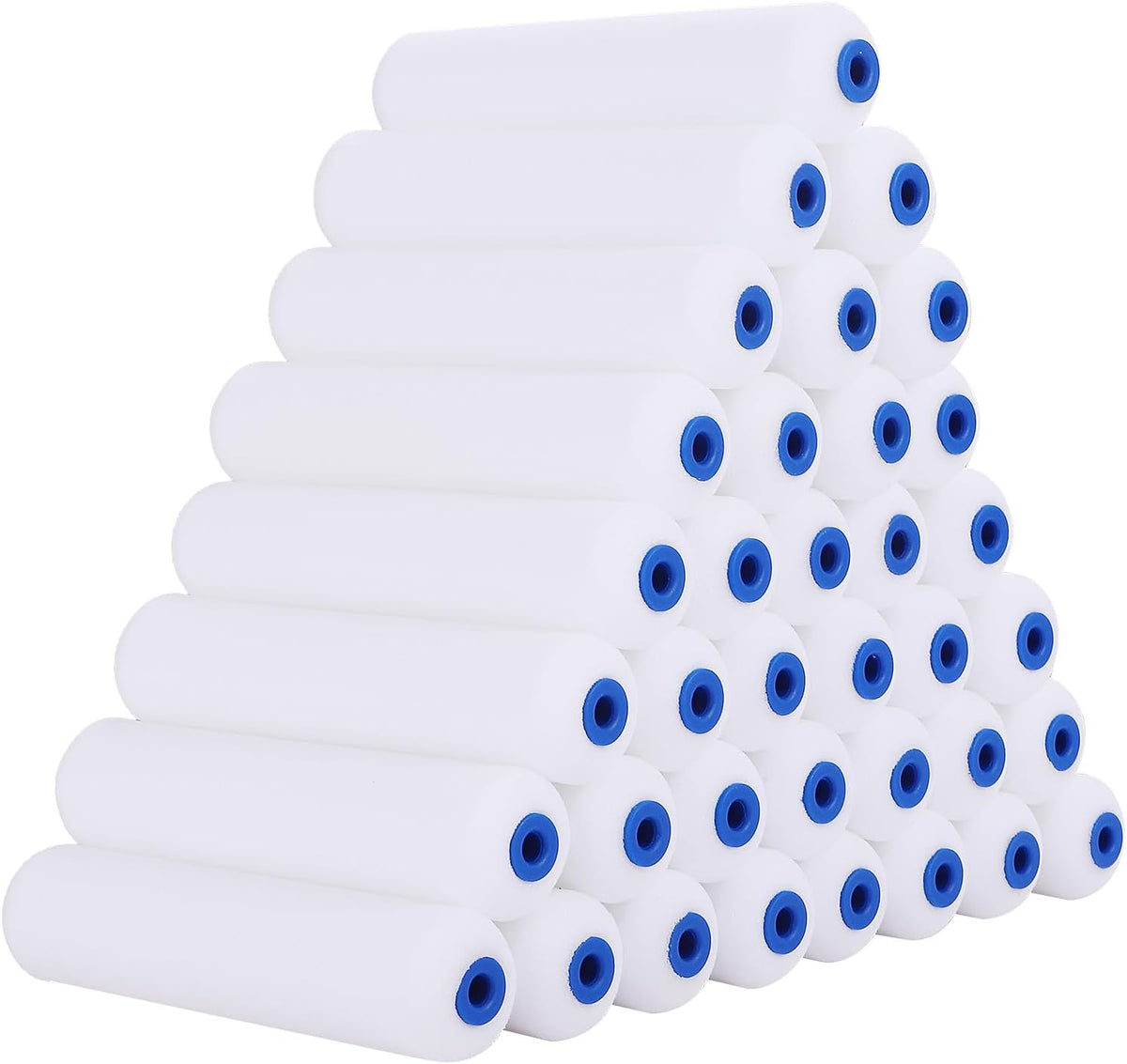 4 Inch Foam Paint Roller Covers, 10-Pack for Cabinets & Doors