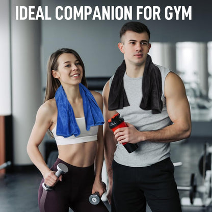 Microfiber Gym Towels, Workout Sweat Towel 16x32In