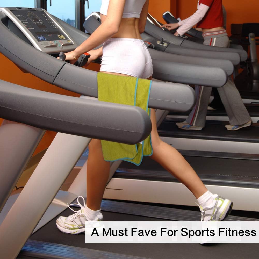 Microfiber Gym Towels, Workout Sweat Towel 16x32In