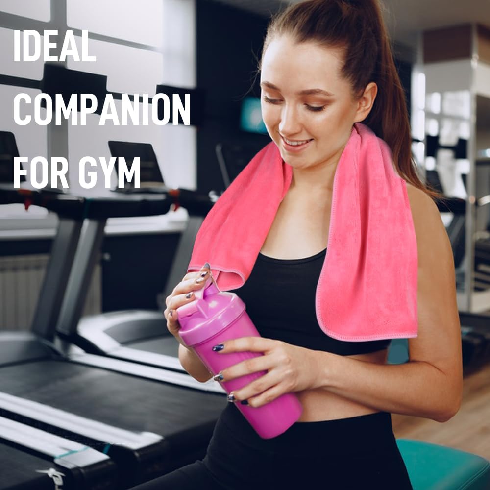 Microfiber Gym Towels, Workout Sweat Towel 16x32In