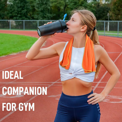 Microfiber Gym Towels, Workout Sweat Towel 16x32In
