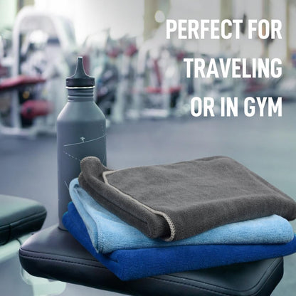 Microfiber Gym Towels, Workout Sweat Towel 16x32In