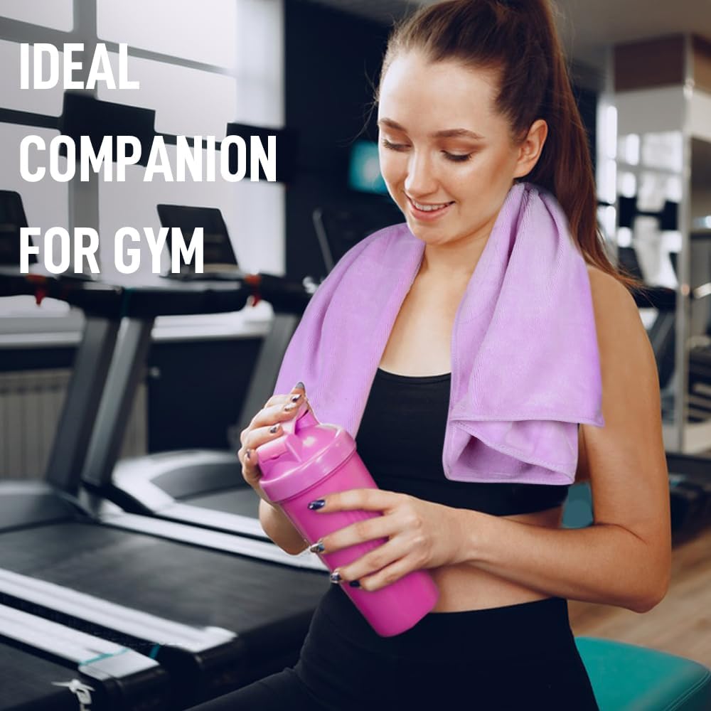 Microfiber Gym Towels, Workout Sweat Towel 16x32In