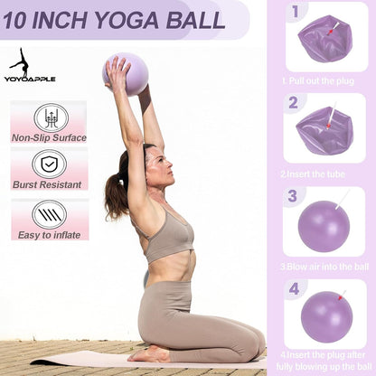 at Home Pilates Essentials Kit for Women,11pcs Pilates Kit for Home Workouts Women,Pilates Kit for Home Workouts Women,Pilates Ball and Ring Set,Pilates Accessories for Home Workouts