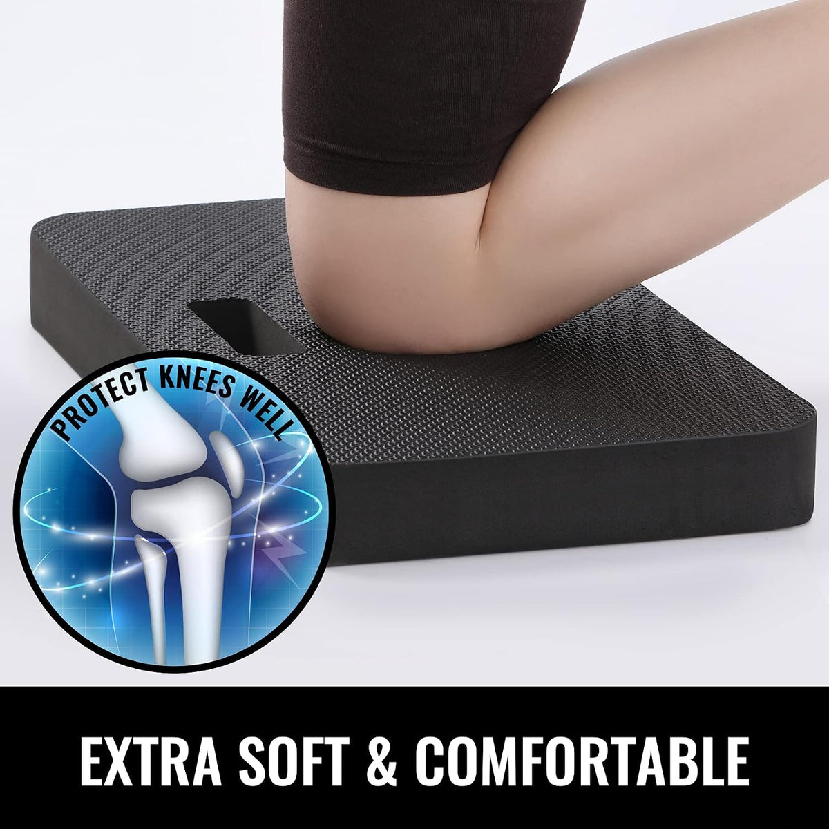 Extra Thick Kneeling Pad for Gardening, Comfortable Knee Pad Cushion, Extra Large Foam Kneeler Mat for Gardening, Baby Bath, Work, Exercise & Yoga, Mechanic, 17.8 x 11 x 1.5 in, Blue
