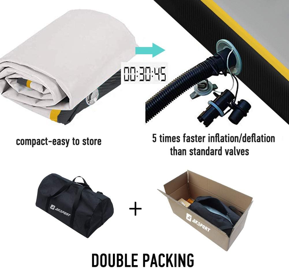 Gymnastics Air Mat Tumble Track Tumbling Mat Inflatable Floor Mats with Air Pump for Home Use/Tumble/Gym/Training/Cheerleading/Parkour/Beach/Park/Water