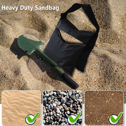 USA 4-Pack Universal Canopy Weights, Secure Wind Protection to Prevent Tipping, Easy Wrap-Around Installation Heavy Duty Sandbags (Without Sand), Fits All Instant Shelter Legs,Blue
