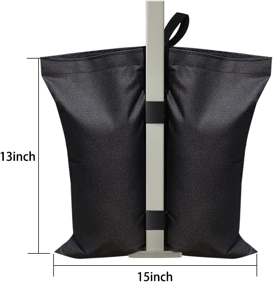 USA 4-Pack Universal Canopy Weights, Secure Wind Protection to Prevent Tipping, Easy Wrap-Around Installation Heavy Duty Sandbags (Without Sand), Fits All Instant Shelter Legs,Blue